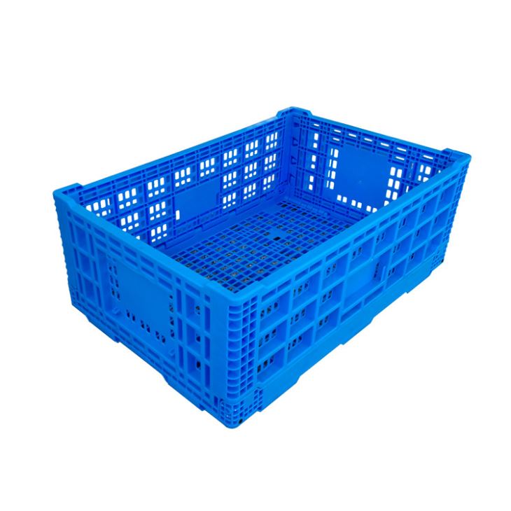 600*400*220mm মেশ শৈলী ভাঁজ প্লাস্টিক ছোট crates কারখানা